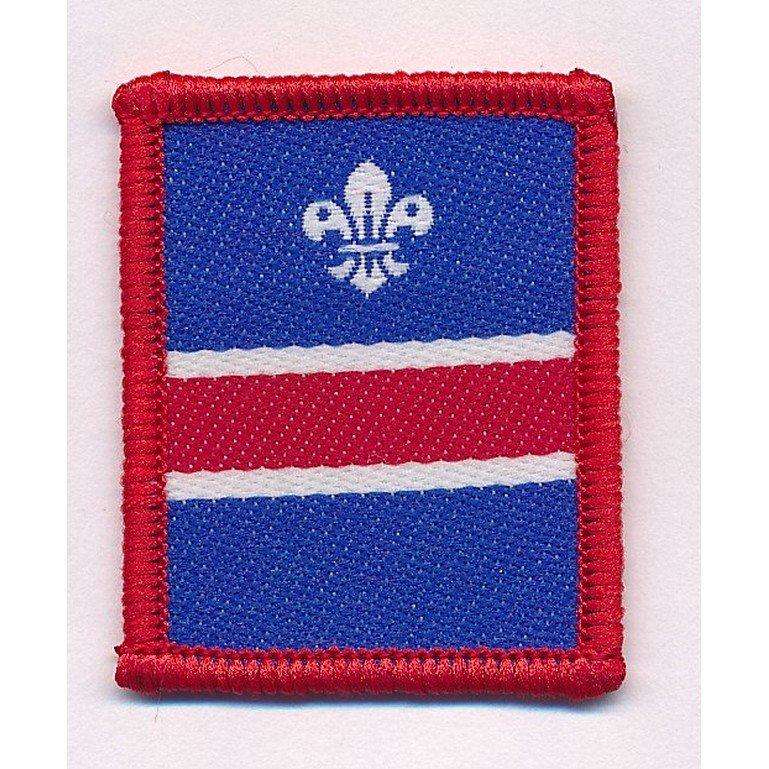 red scout patrol badge