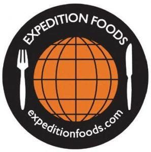 Expedition Food Logo Black Circle with Orange Circle Inside