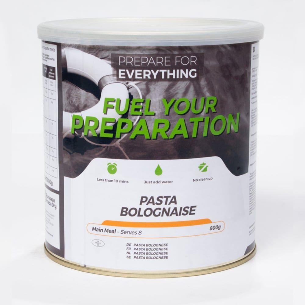 Fuel your preapartion Pasta Bolognese Tin camping outdoor meal