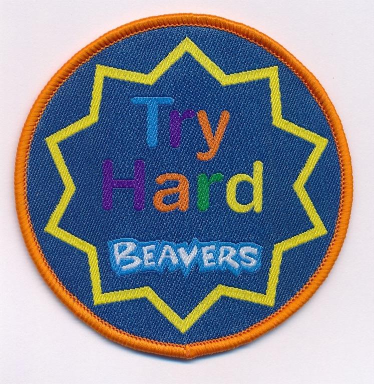 Try Hard Badge Beaver Scouts