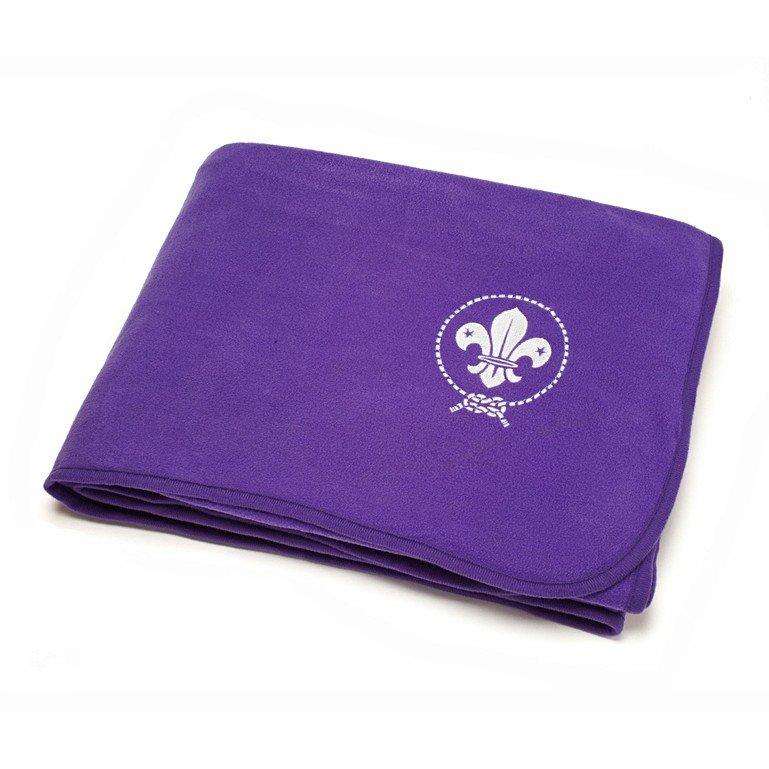 World Scout Fleece Official Blanket 170 x 170cm Purple