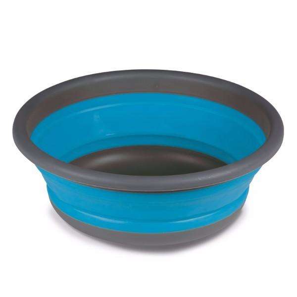 round washing bowl medium blue collapsible kampa