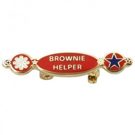 Brownie Helper Metal Pin Badge