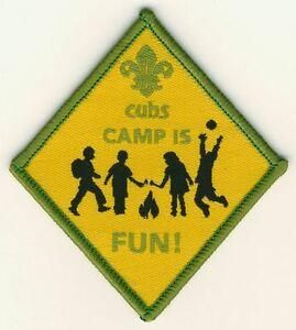 Cub Camp Is Fun Woven Badge