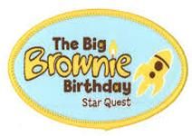 The Big Brownie Birthday Star Quest Woven Badge