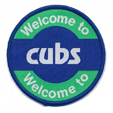 Welcome To Cubs Fun Woven Badge