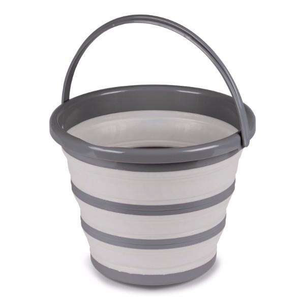Kampa Collapsible Grey Bucket 10 ltr