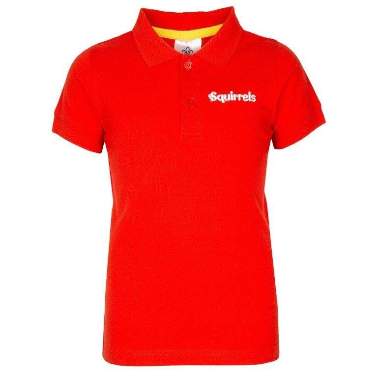 Squirrel Scouts Official Uniform Polo Shirt Red