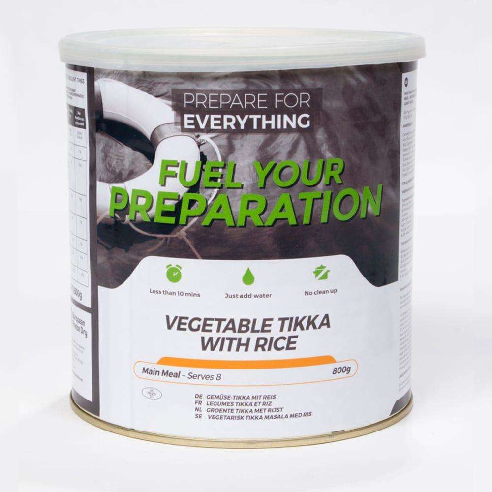 Fuel your preapartion Vegetable Tikka Tin camping outdoor meal