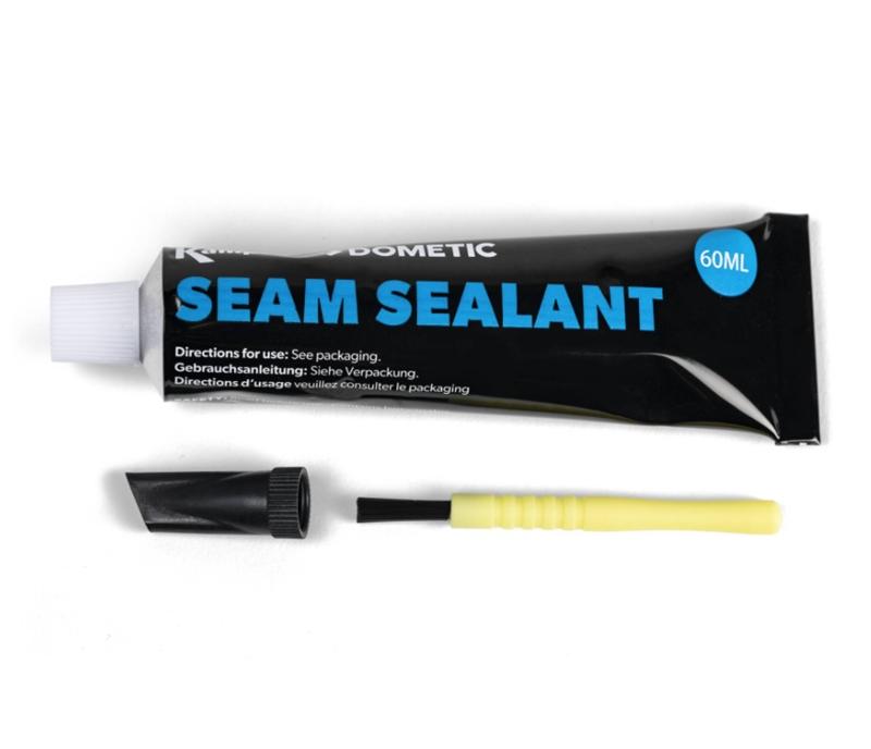 Canvas seam outlet sealer