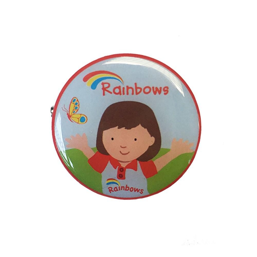 Rainbows Olivia Metal Badge