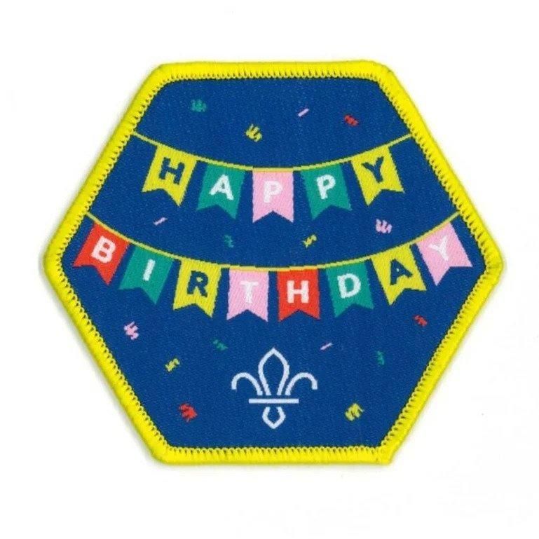 Happy Birthday Scouting Fun Badge