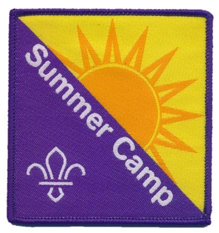 Summer Camp Fun Badge Woven
