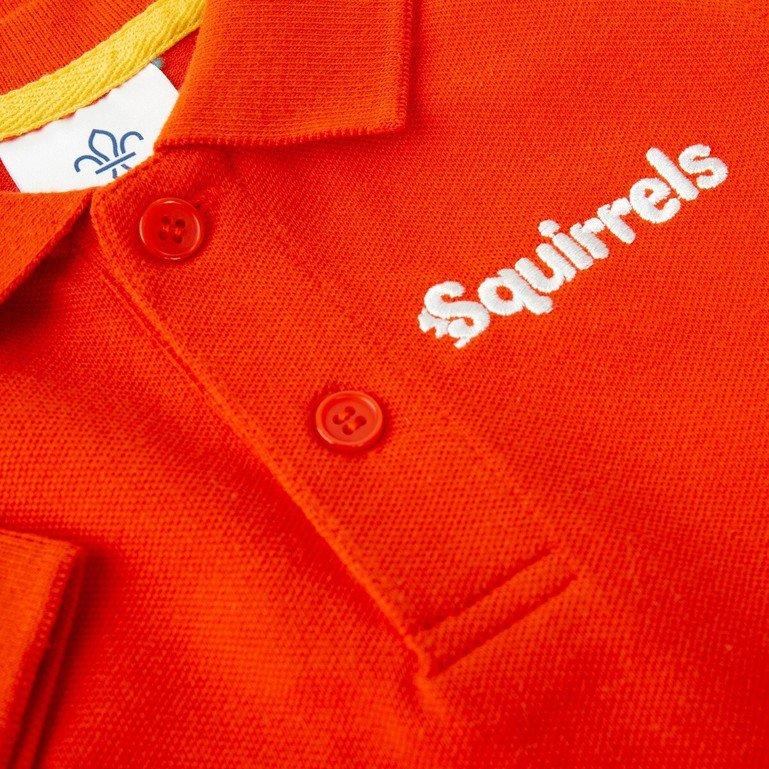 Squirrel Scouts Official Uniform Polo Shirt Red