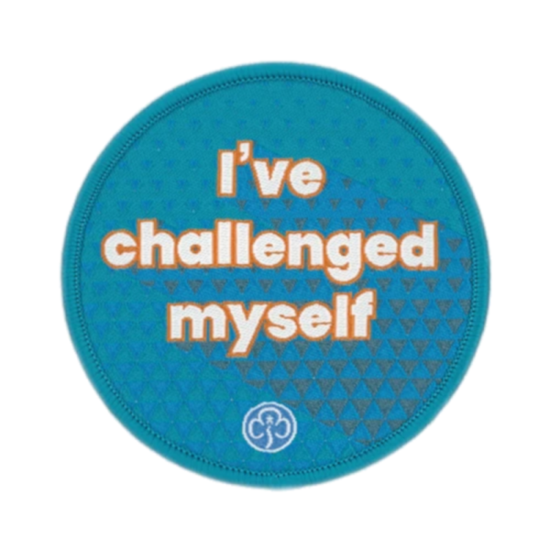 I've challenged myself woven badge Rangers