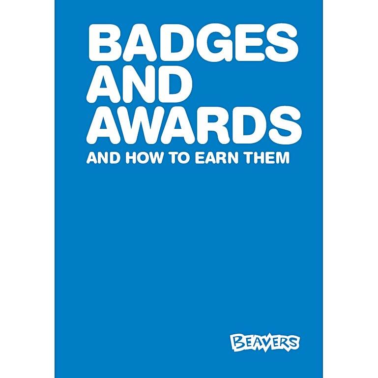 Beaver scout badge and award book