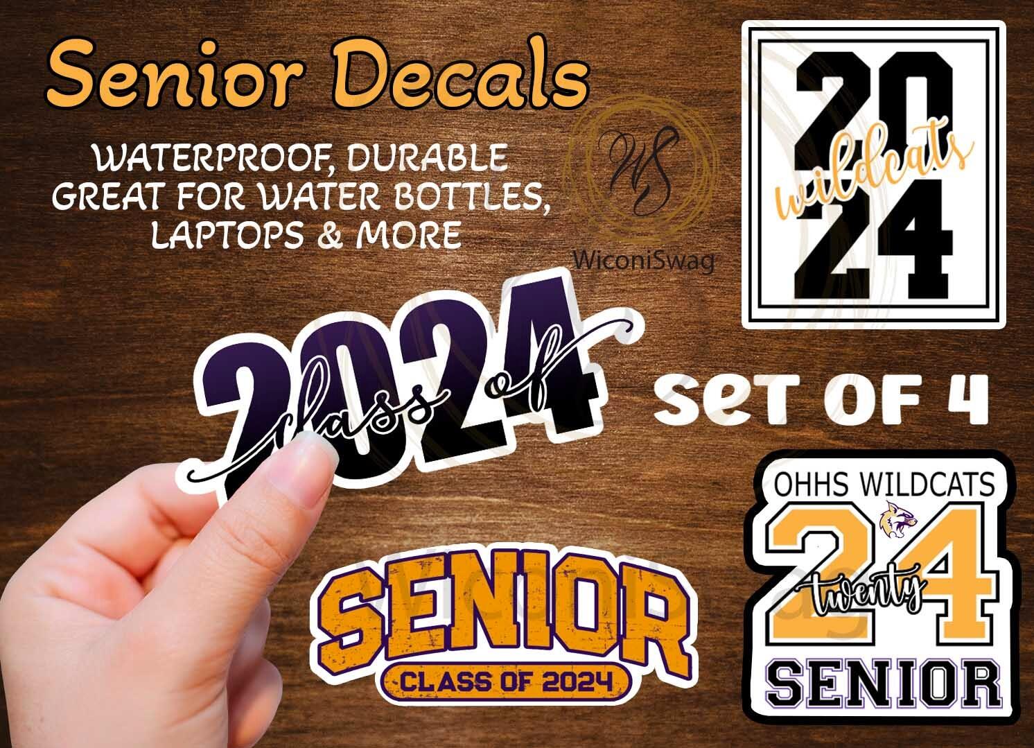 senior swag, ohhs, decals, waterproof, class of 2024