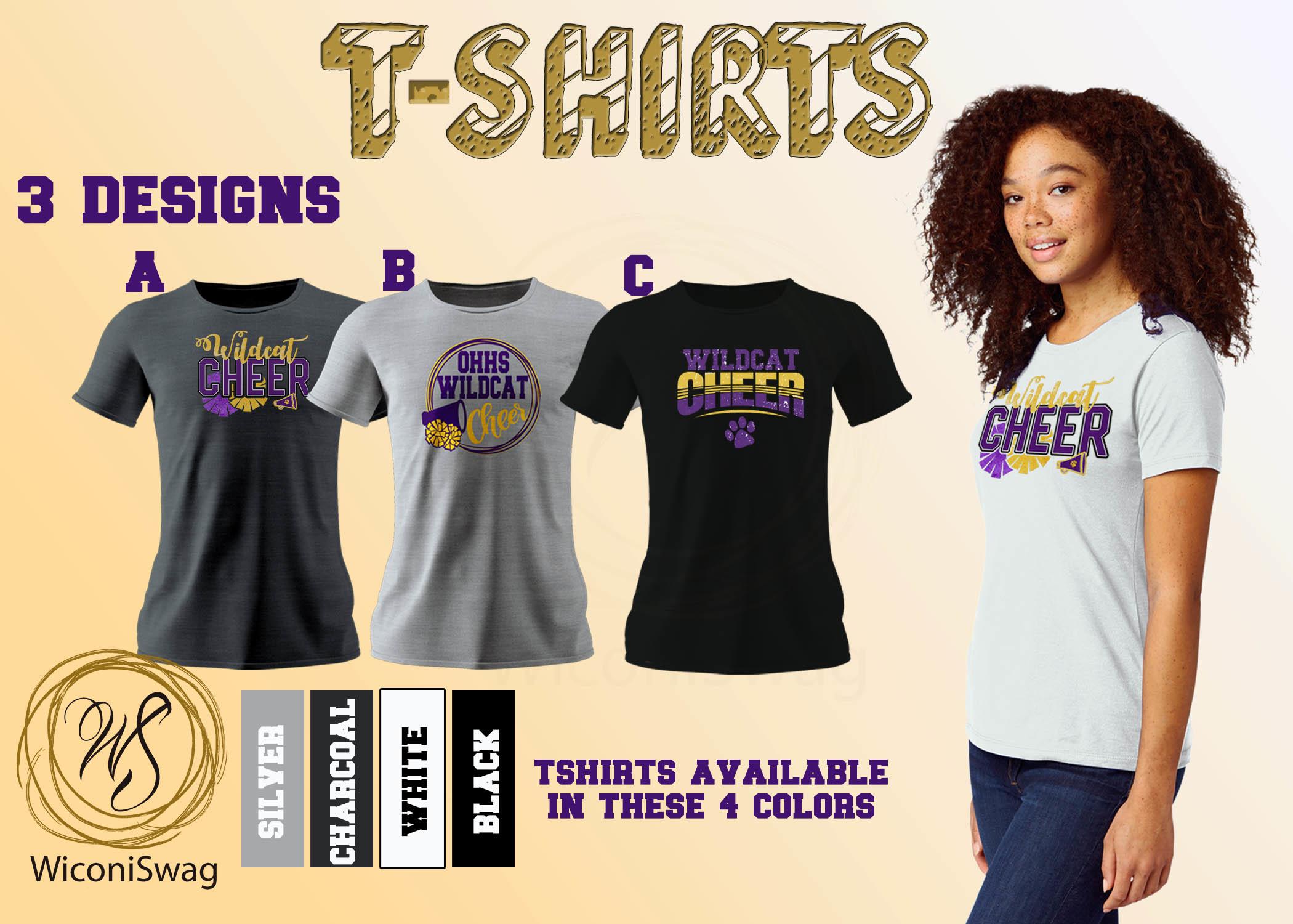tshirt, ohhs, cheer, wildcats, support small business
