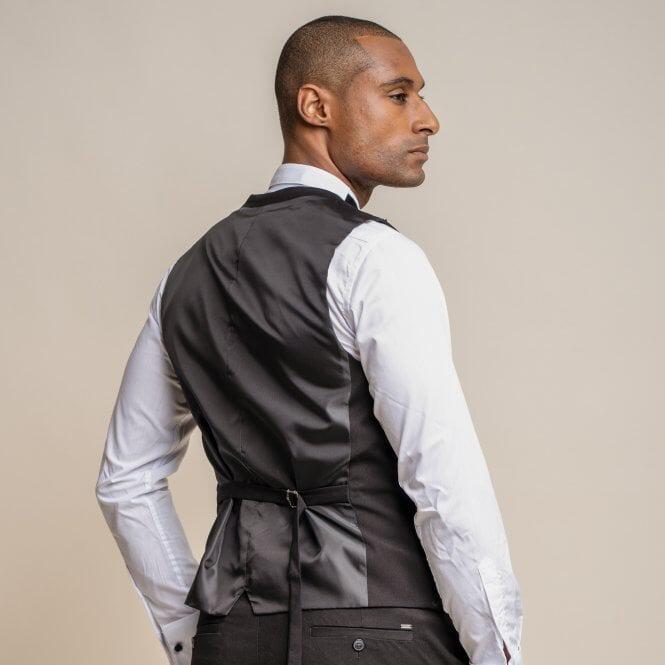 Black clearance scoop waistcoat