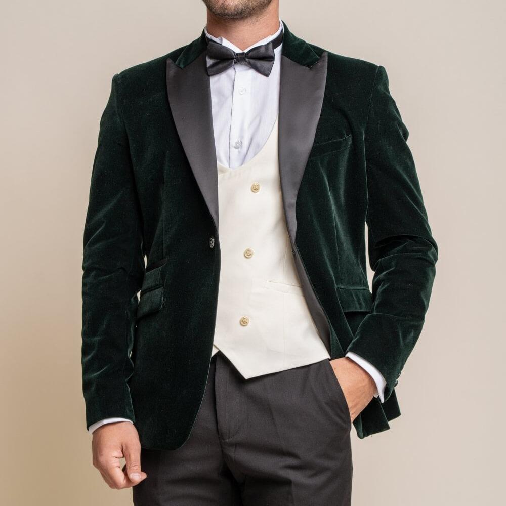 Rosa Forrest Green Velvet Blazer | Slim Fit | Available to Buy | Formal ...