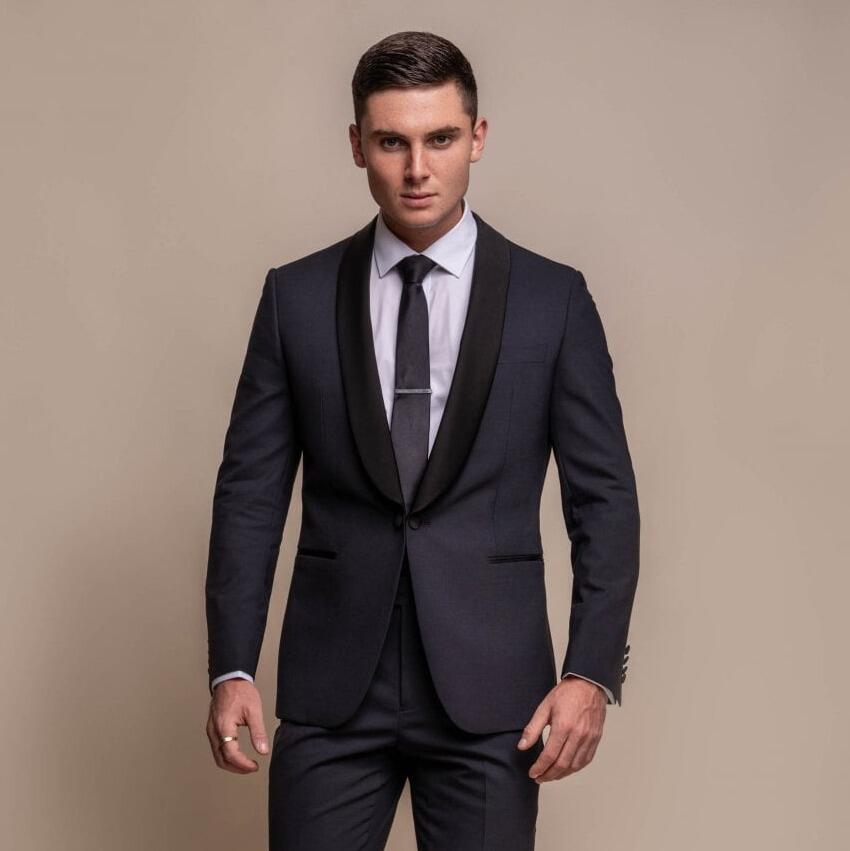 Fashion Black Slim Fit Men Suits Wedding Tuxedos Costume Groom Business  Party Prom Best Men Blazer Masculino Slim Fit 2 Pieces - Suits - AliExpress