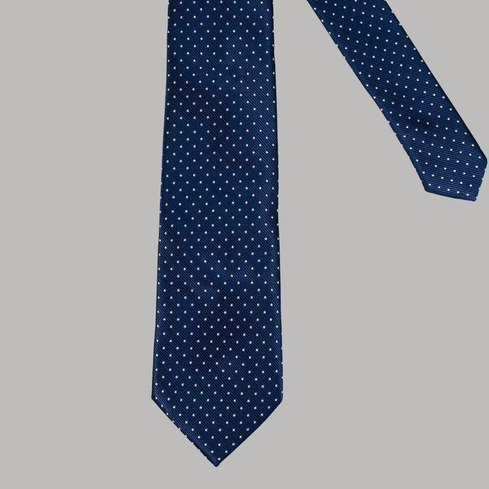 Navy Dot Tie Set