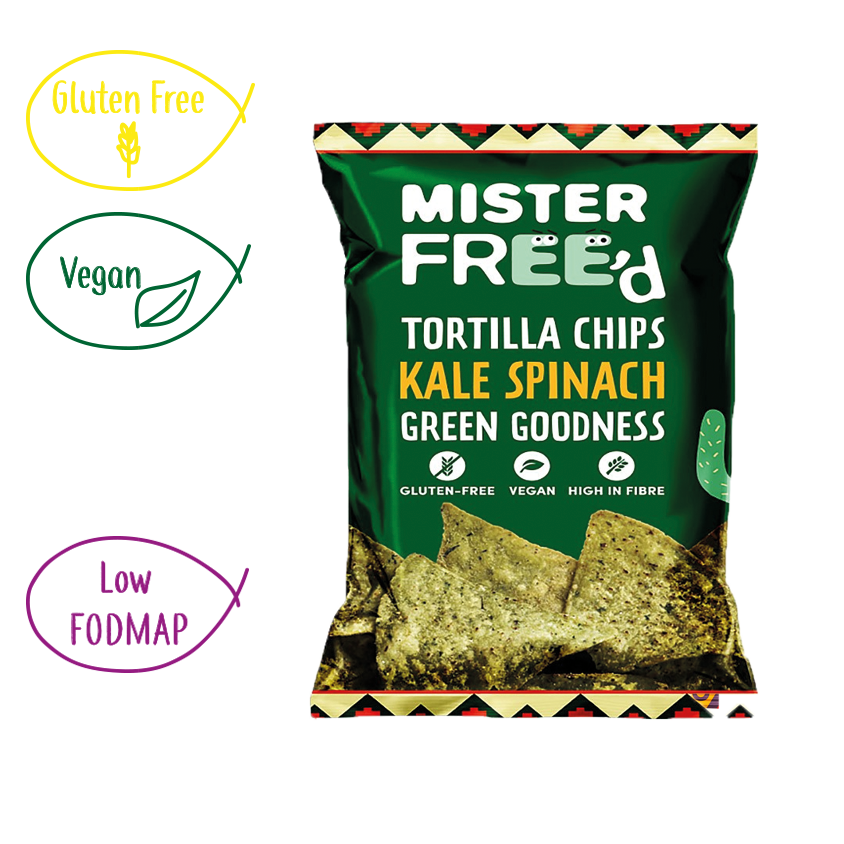Vegan Tortilla Chips With Kale And Spinach