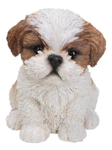 Vivid Arts Pet Pals Shih Tzu Brown & White Puppy