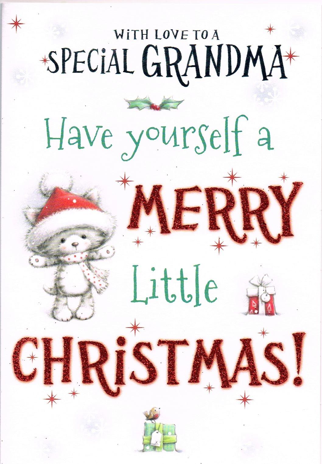 Grandma Christmas Card Have Yourself A Merry Little Christmas from The Lilac Crocodile