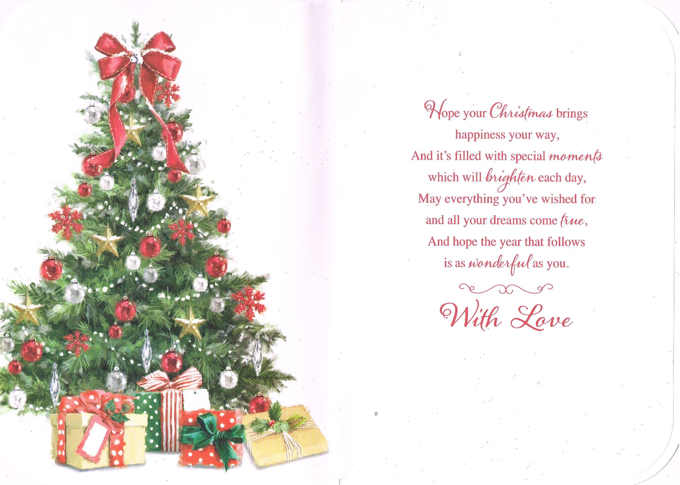 Niece Christmas Card To A Wonderful Niece At Christmas From The Lilac