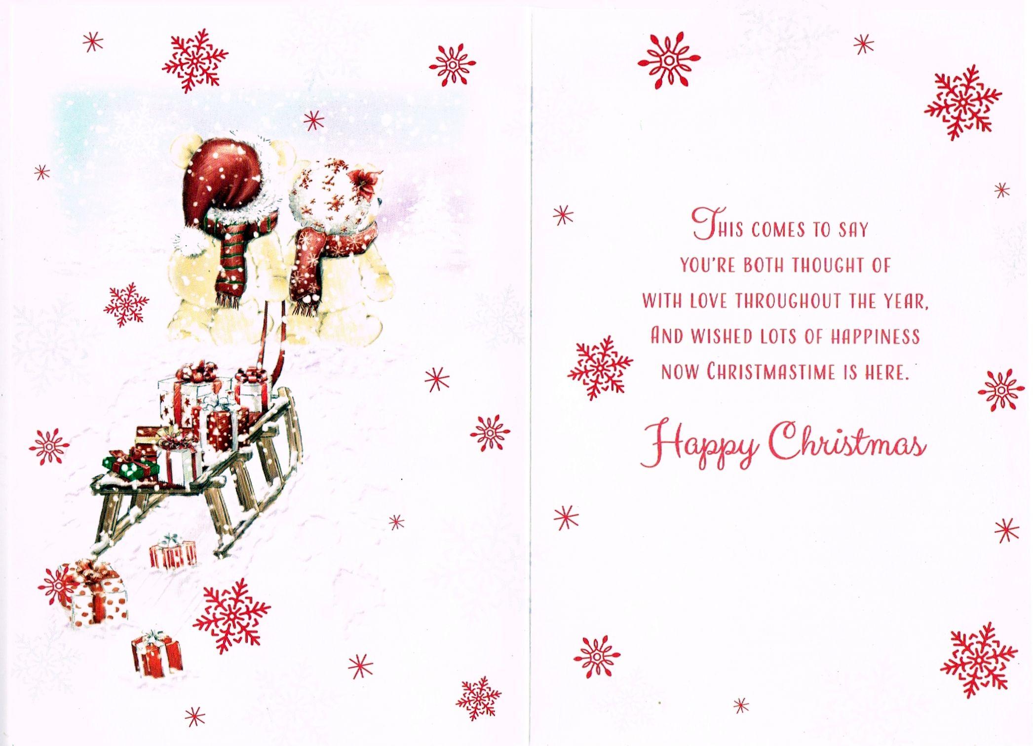 Mum and Dad Christmas Card To A Fantastic Mum &amp; Dad Christmas Wishes from The Lilac Crocodile