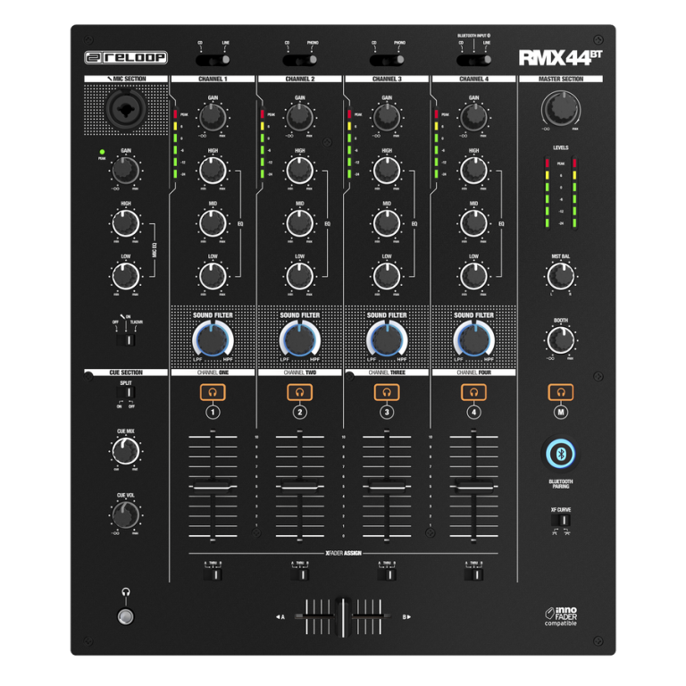 Reloop RMX-44BT DJ Mixer 1