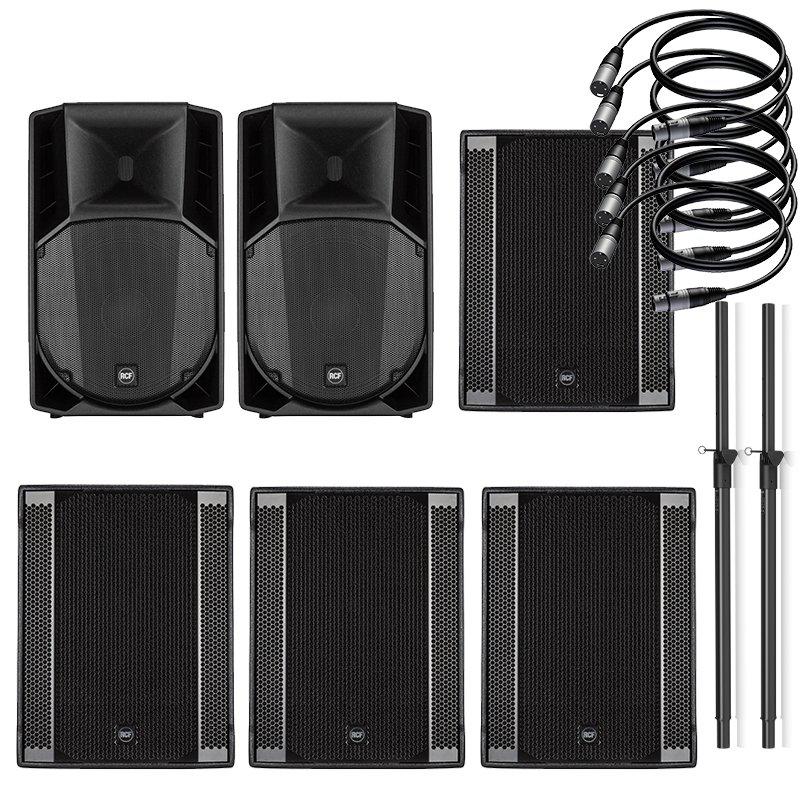 RCF Large DJ PA Package With Extra Subwoofers