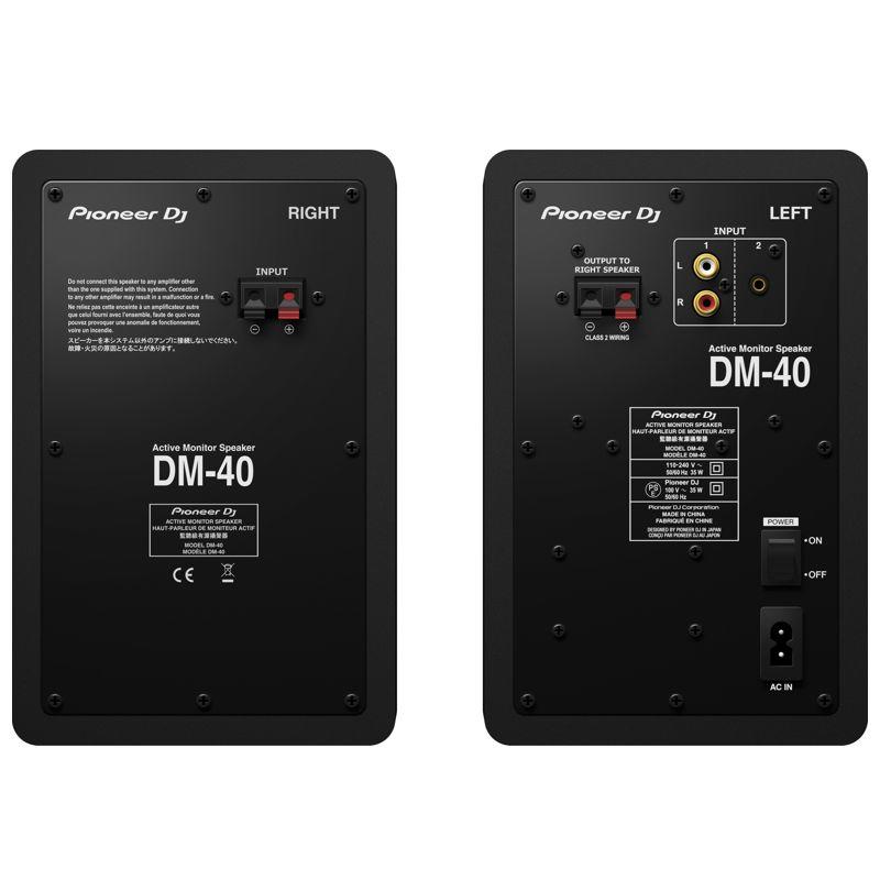 Pioneer DM-40 Professional DJ Studio Monitors rear