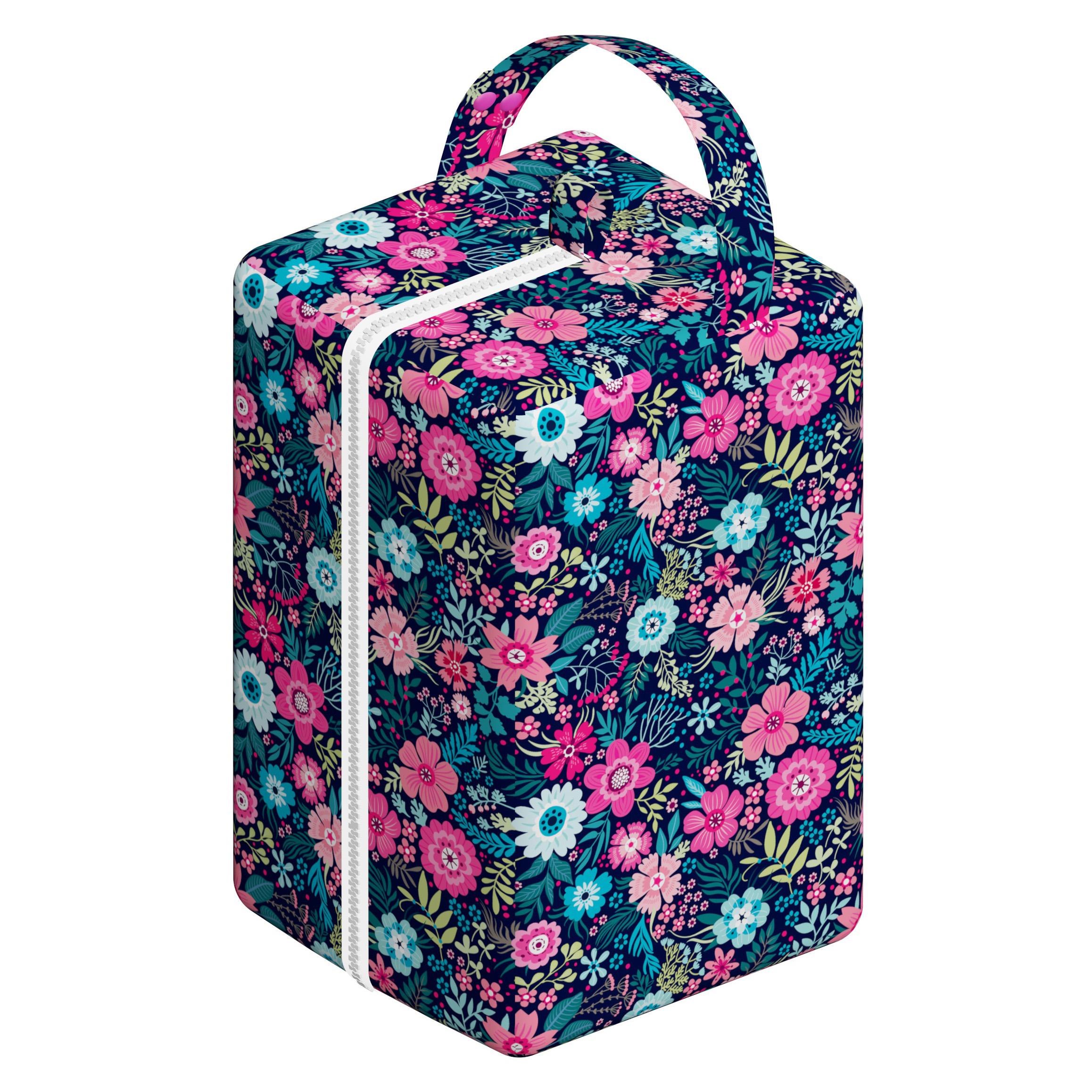 Retro Flowers design nappy pod bag