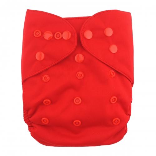 Red alva baby nappy wrap front view