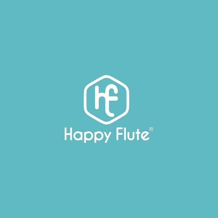 Happy Flute logo of HF initials