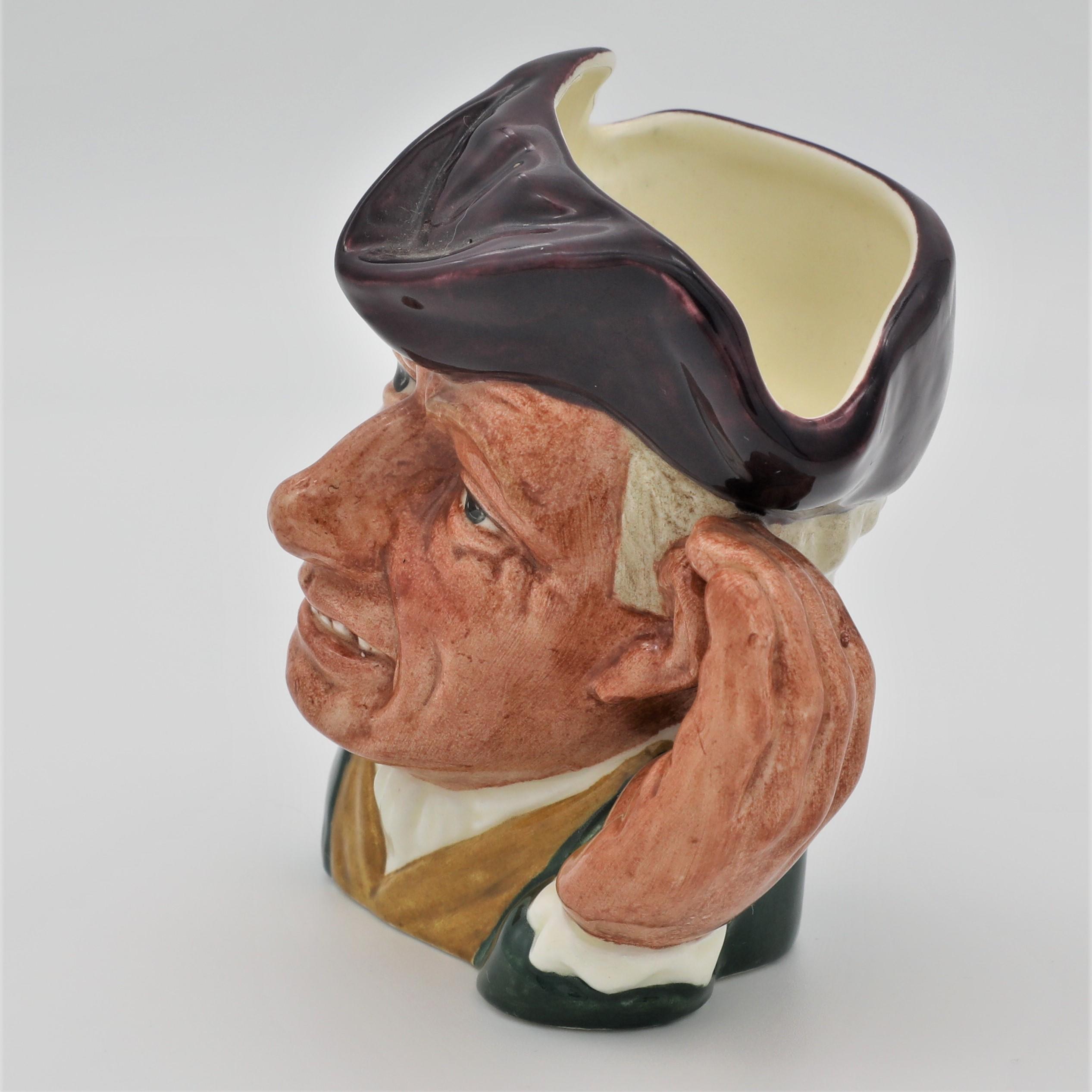 Royal Doulton D6591 'Ard Of 'Earing Small Character Jug - left side