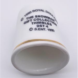 Royal Doulton Prototype Thimble - DST4 Cowboy Snowman - inside
