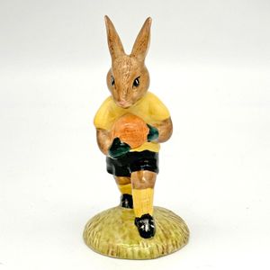 Royal Doulton Bunnykins figure - DB120 Goalkeeper in Yellow and Black - front