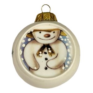 Royal Doulton Snow  Man Christmas Tree Bauble - Front