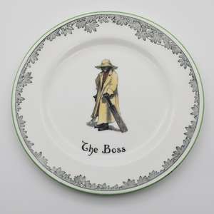 Royal Doulton "The Boss" Side Plate from "The All Black Team" series - front