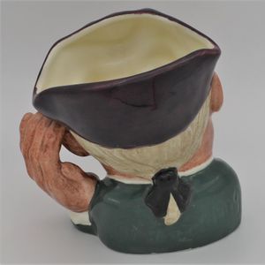 Royal Doulton D6591 'Ard Of 'Earing Small Character Jug - back