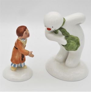 Royal Doulton The Snowman and James Limited Edition Pair - front