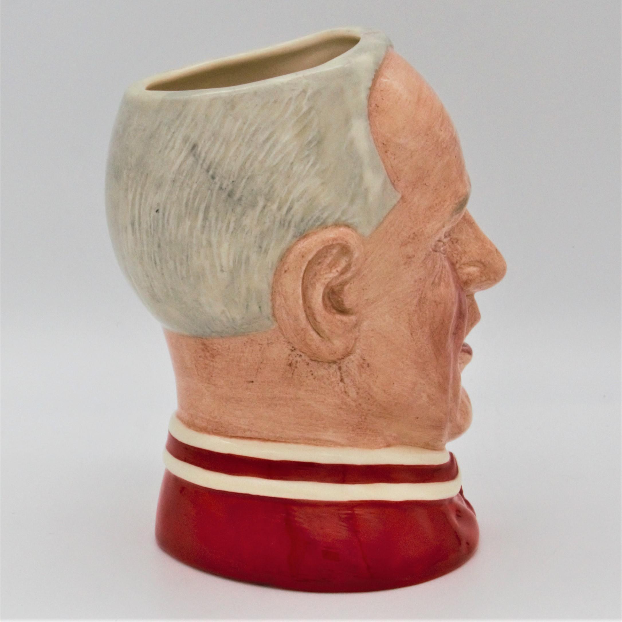 Royal Doulton D6914 Liverpool Centenary (Bill Shankly) Intermediate Size Character Jug - right
