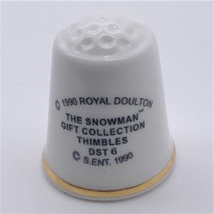 Royal Doulton Prototype Thimble - DST6 Stylish Snowman - back