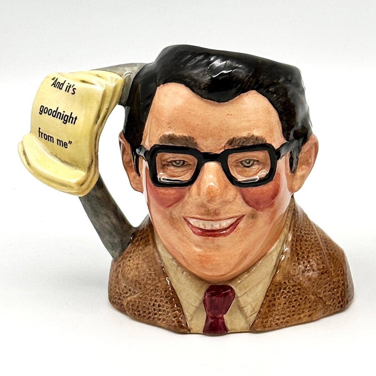 Royal Doulton D7113 Ronnie Corbett limited edition character jug - front