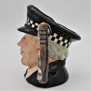 Royal Doulton D6852 The Policeman Character Jug - side