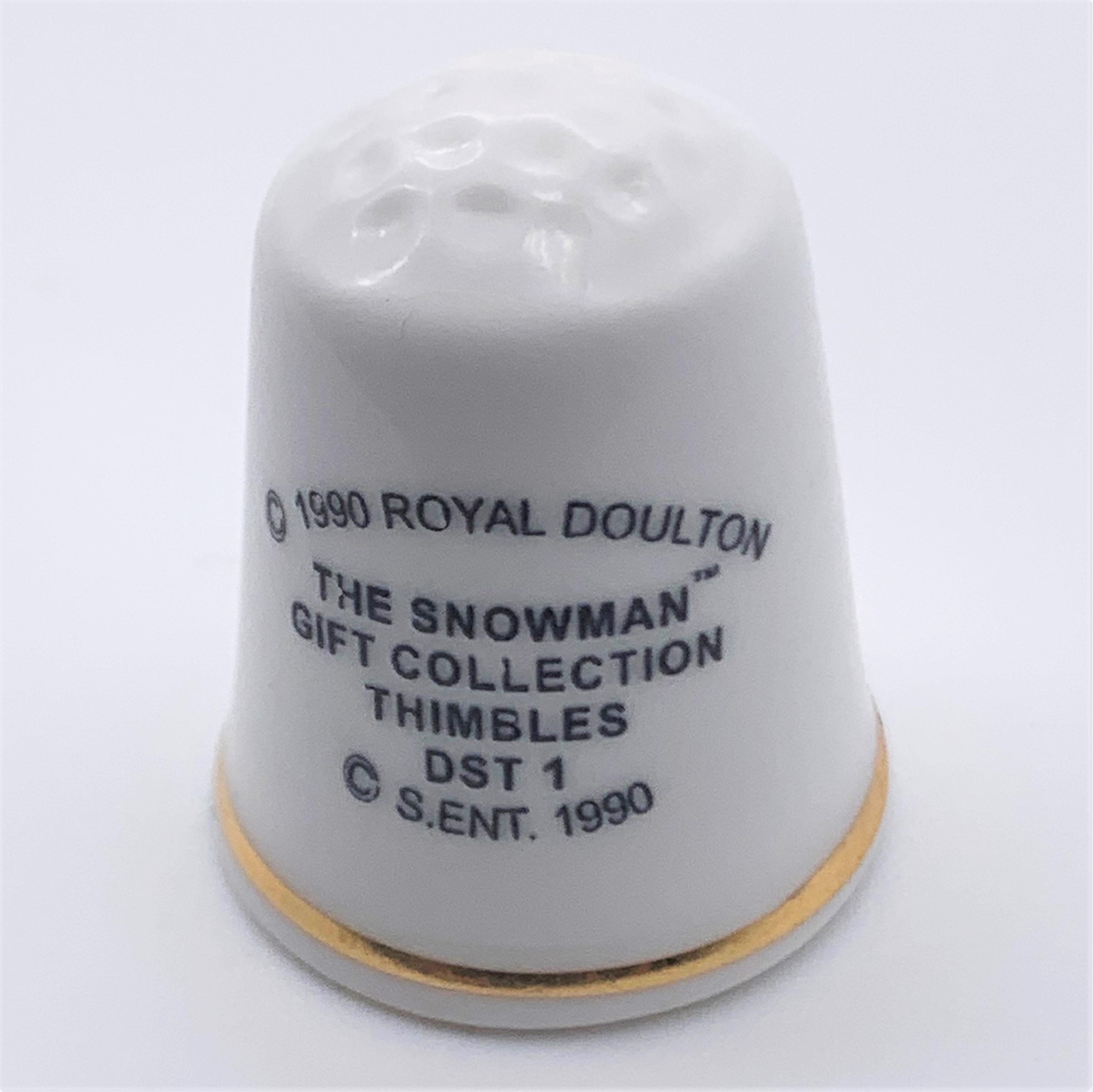Royal Doulton Prototype Thimble - DST1 James - back