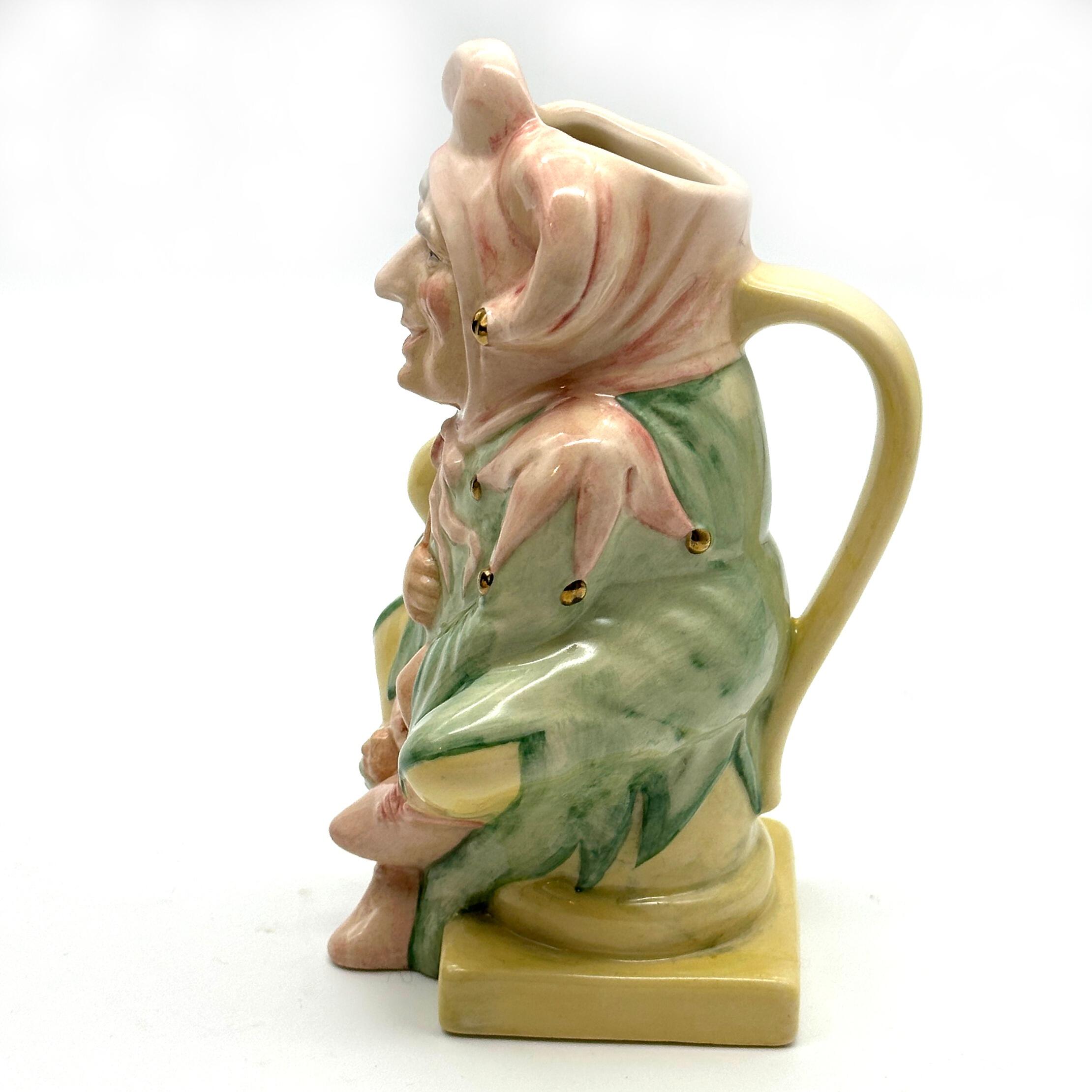Royal Doulton D7109 The Jester toby jug - left